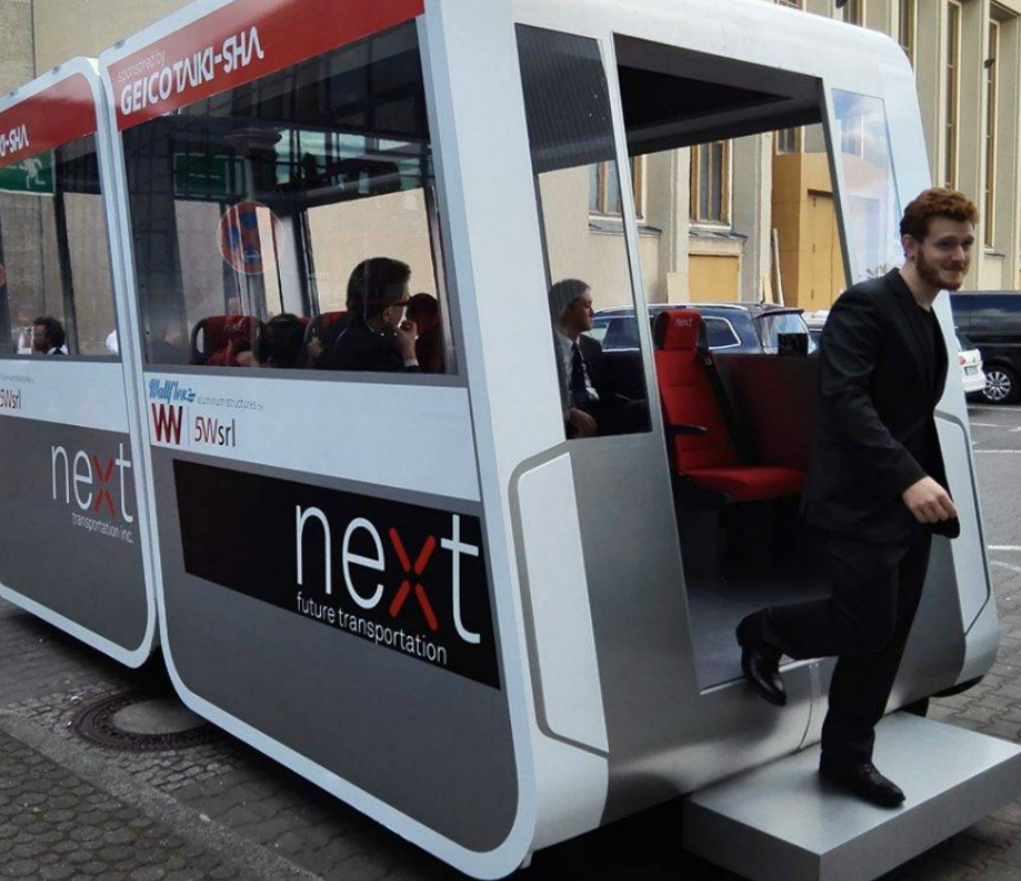 A prototype POD developed by NEXT future mobility